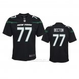 Camiseta NFL Game Nino New York Jets Mekhi Becton Negro