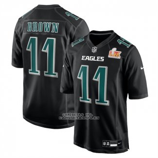 Camiseta NFL Game Philadelphia Eagles AJ Brown Super Bowl LIX Fashion Negro