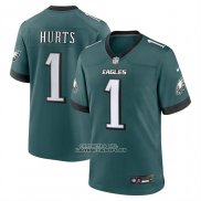 Camiseta NFL Game Philadelphia Eagles Jalen Hurts Verde1
