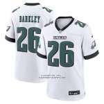 Camiseta NFL Game Philadelphia Eagles Saquon Barkley Blanco1