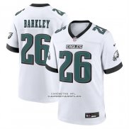 Camiseta NFL Game Philadelphia Eagles Saquon Barkley Blanco1