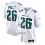 Camiseta NFL Game Philadelphia Eagles Saquon Barkley Carbon Blanco Camiseta NFL Game Philadelphia Eagles Saquon Barkley Carbon Blanco