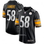 Camiseta NFL Game Pittsburgh Steelers Jack Lambert Retired Negro
