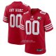 Camiseta NFL Game San Francisco 49ers 80 Aniversario Personalizada Rojo