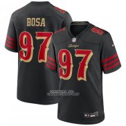 Camiseta NFL Game San Francisco 49ers Nick Bosa 2025 Rivalries Collection Negro