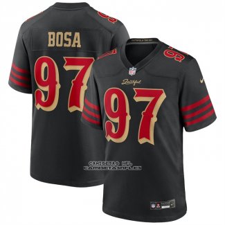 Camiseta NFL Game San Francisco 49ers Nick Bosa 2025 Rivalries Collection Negro