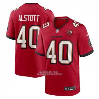 Camiseta NFL Game Tampa Bay Buccaneers Mike Alstott 50th Anniversary Rojo