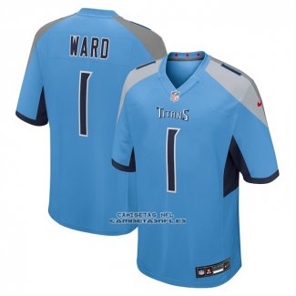 Camiseta NFL Game Tennessee Titans Cameron Ward 2025 Azul
