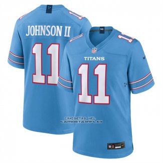Camiseta NFL Game Tennessee Titans Jermaine Johnson II Azul