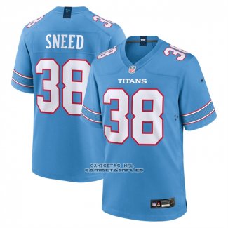 Camiseta NFL Game Tennessee Titans LJarius Sneed Azul1