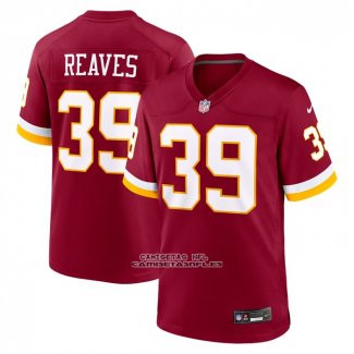 Camiseta NFL Game Washington Commanders Jeremy Reaves Rojo1