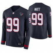 Camiseta NFL Hombre Houston Texans Jj Watt Azul Therma Manga Larga