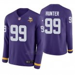 Camiseta NFL Hombre Minnesota Vikings Danielle Hunter Violeta Therma Manga Larga
