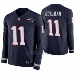 Camiseta NFL Hombre New England Patriots Julian Edelman Azul Therma Manga Larga