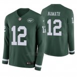 Camiseta NFL Hombre New York Jets Joe Namath Verde Therma Manga Larga