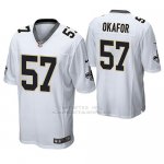 Camiseta NFL Hombre Saints Alex Okafor Blanco Game