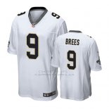 Camiseta NFL Hombre Saints Drew Brees Blanco Game