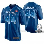 Camiseta NFL Hombre San Francisco 49ers Kyle Juszczyk NFC 2019 Pro Bowl Azul 0a