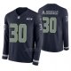 Camiseta NFL Hombre Seattle Seahawks Brad Mcdougald Azul Therma Manga Larga