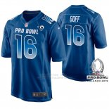 Camiseta NFL Hombre St Louis Rams Jared Goff NFC 2019 Pro Bowl Azul