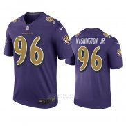 Camiseta NFL Legend Baltimore Ravens Broderick Washington Jr. Violeta Color Rush