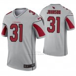 Camiseta NFL Legend Hombre Arizona Cardinals 31 David Johnson Inverted Gris