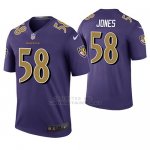 Camiseta NFL Legend Hombre Baltimore Ravens Alvin Jones Violeta Color Rush