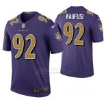 Camiseta NFL Legend Hombre Baltimore Ravens Bronson Kaufusi Violeta Color Rush Camiseta NFL Legend Hombre Baltimore Ravens Bronson Kaufusi Violeta Color Rush