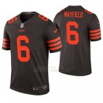 Camiseta NFL Legend Hombre Cleveland Browns Baker Mayfield Marron Color Rush