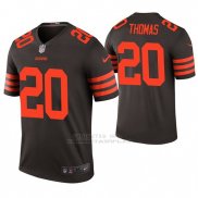 Camiseta NFL Legend Hombre Cleveland Browns Tavierre Thomas Marron Color Rush