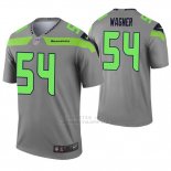 Camiseta NFL Legend Hombre Seattle Seahawks 54 Bobby Wagner Inverted Gris