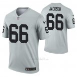 Camiseta NFL Legend Las Vegas Raiders Gabe Jackson Inverted Gris