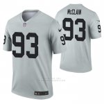 Camiseta NFL Legend Las Vegas Raiders Terrell Mcclain Inverted Gris