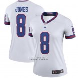 Camiseta NFL Legend Mujer New York Giants Daniel Jones Blanco Color Rush
