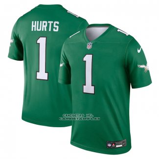 Camiseta NFL Legend Philadelphia Eagles Jalen Hurts Alterno Verde
