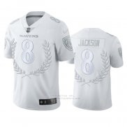 Camiseta NFL Limited Baltimore Ravens Lamar Jackson MVP Blanco