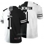Camiseta NFL Limited Carolina Panthers Newton White Black Split