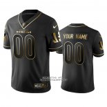 Camiseta NFL Limited Chicago Bears Personalizada Golden Edition Negro