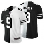 Camiseta NFL Limited Cincinnati Bengals Burrow Black White Split
