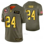 Camiseta NFL Limited Cleveland Browns Nick Chubb 2019 Salute To Service Verde