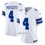 Camiseta NFL Limited Dallas Cowboys Dak Prescott 4 Vapor F.U.S.E. Blanco