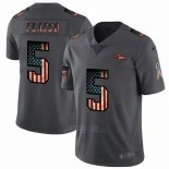 Camiseta NFL Limited Denver Broncos Flacco Retro Flag Negro
