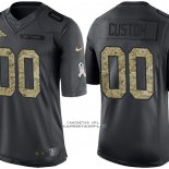 Camiseta NFL Limited Denver Broncos Personalizada 2016 Salute To Service Negro