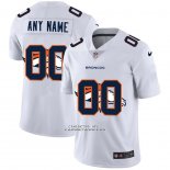 Camiseta NFL Limited Denver Broncos Personalizada Logo Dual Overlap Blanco