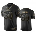 Camiseta NFL Limited Denver Broncos Phillip Lindsay Golden Edition Negro