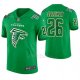 Camiseta NFL Limited Hombre Atlanta Falcons Tevin Coleman St. Patrick's Day Verde