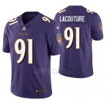 Camiseta NFL Limited Hombre Baltimore Ravens Christian Lacouture Violeta Vapor Untouchable