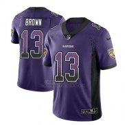 Camiseta NFL Limited Hombre Baltimore Ravens John Marron Violeta 2018 Drift Fashion Color Rush