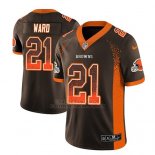 Camiseta NFL Limited Hombre Cleveland Browns Denzel Ward Marron 2018 Drift Fashion Color Rush