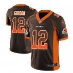 Camiseta NFL Limited Hombre Cleveland Browns Josh Gordon Marron 2018 Drift Fashion Color Rush